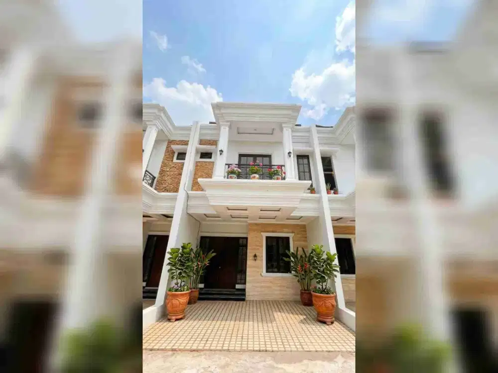 RUMAH MEWAH DAN MEGAH. NEMPEL JALAN RAYA. BANGUNAN FULL BATA MERAH. KPR DP 0%. FREE BIAYA2