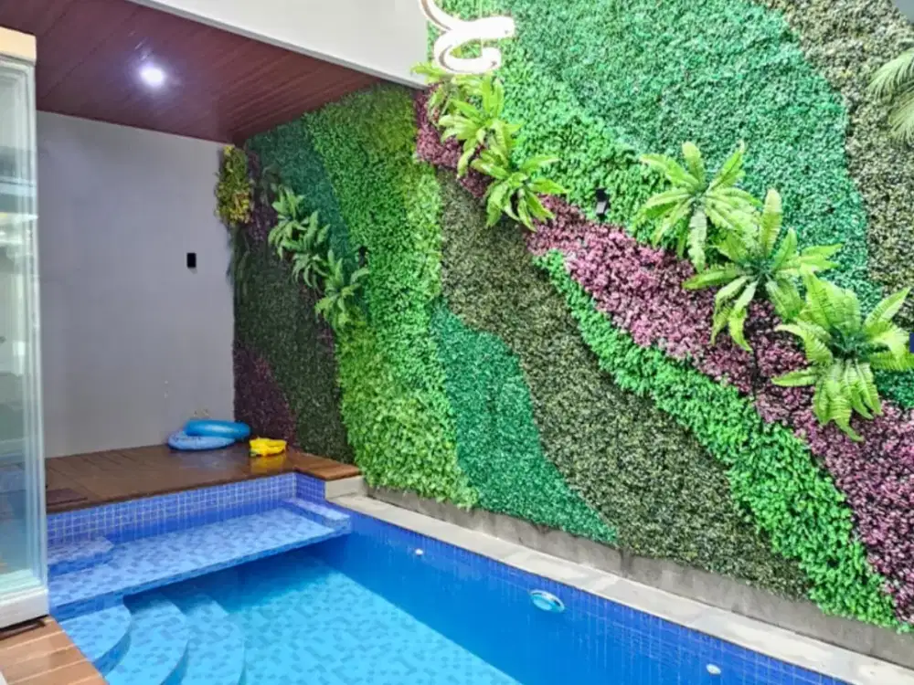 Rumah Private Indoor Swimming Pool di Lavesh Harapan Indah jual cepat siap huni bisa KPR