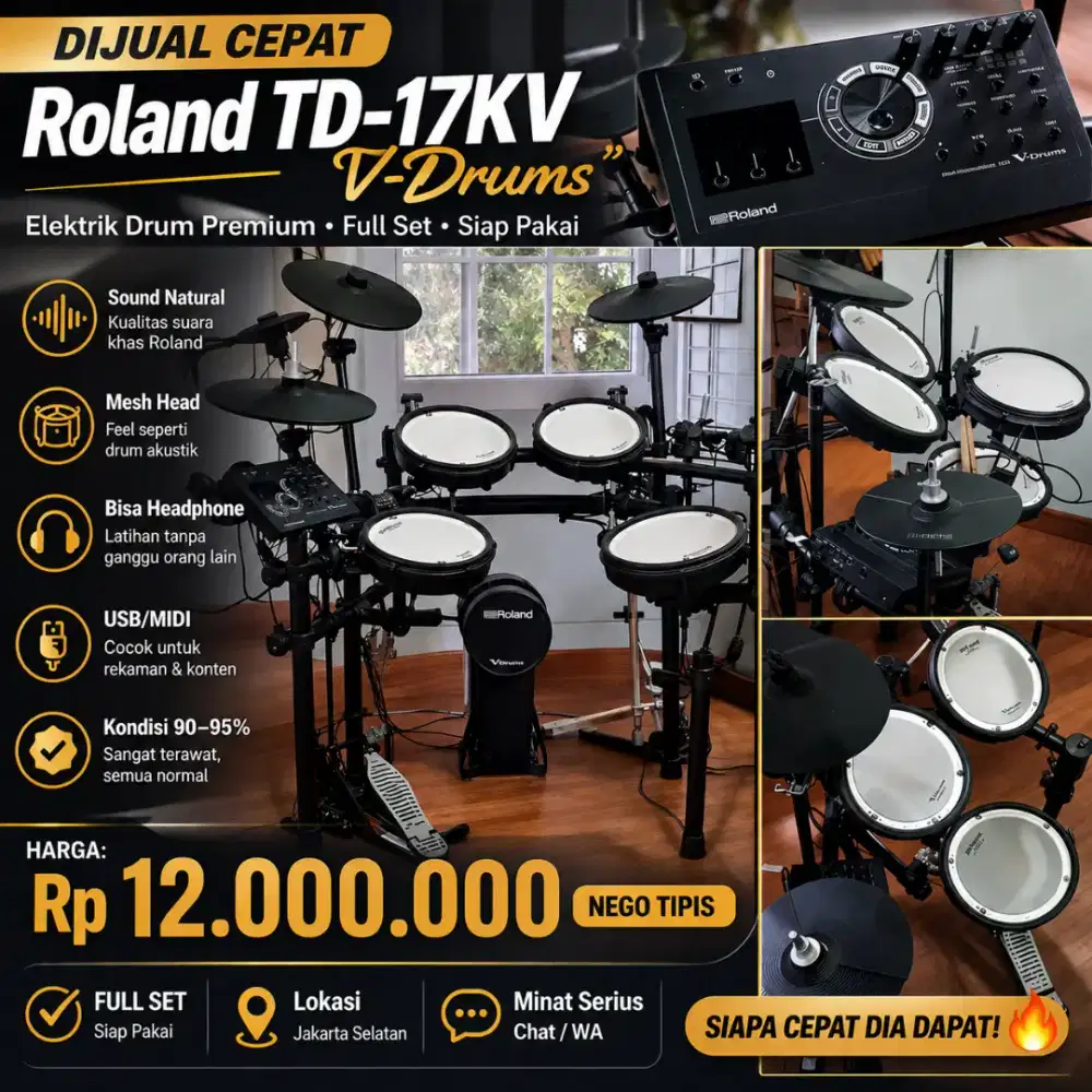 Drum Elektrik Roland V Drum Feel the real drums
