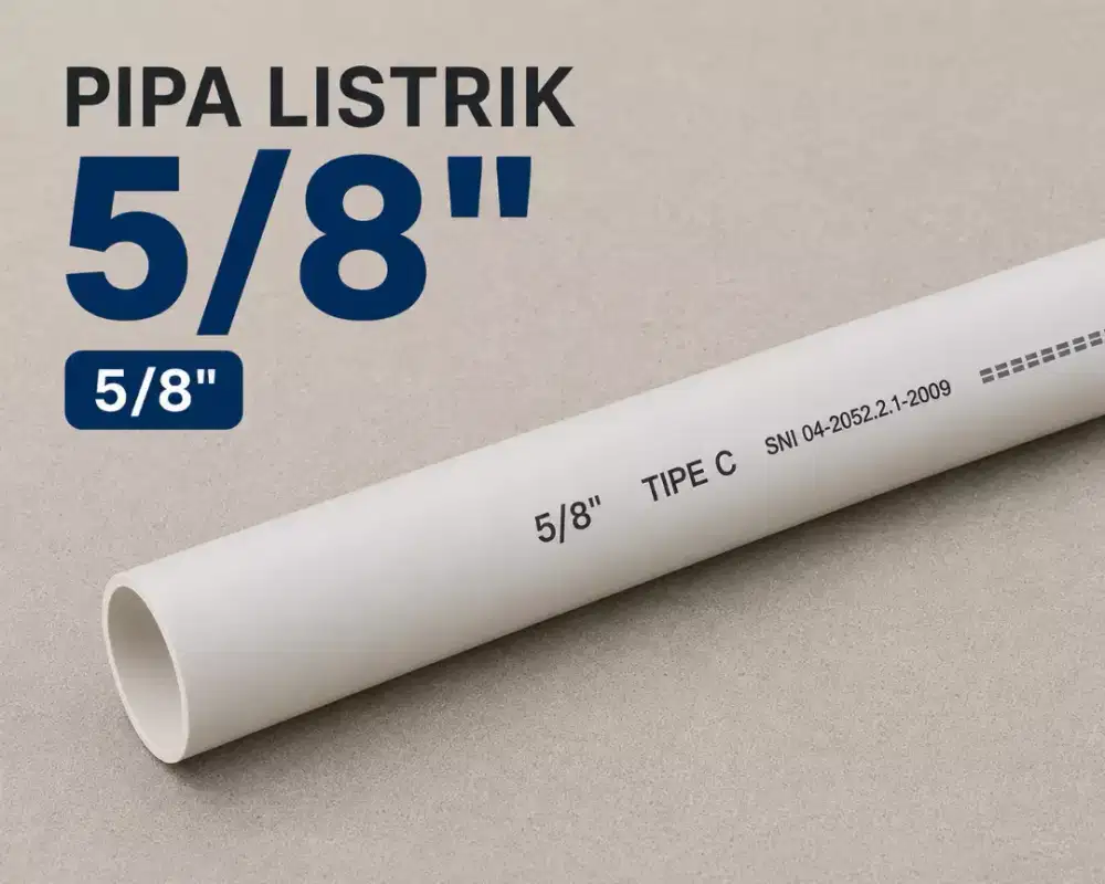 Pipa listrik 5/8 inch | tebal merk alderon