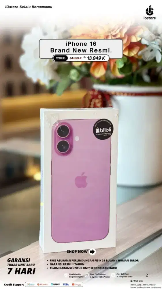 iPhone 16 128Gb pink