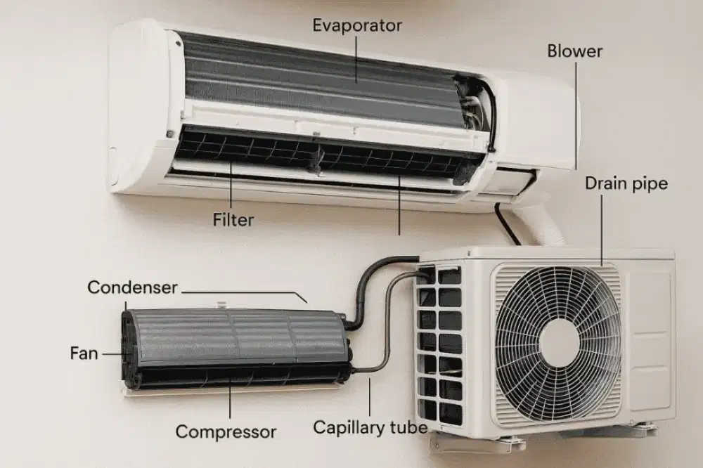 Jasa cuci Ac/ isi freon, servis laptop/ kulkas/ air cooler/ motor/ HP