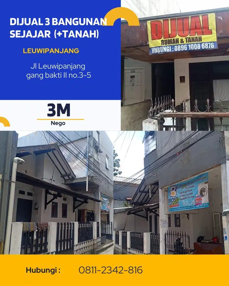 Dijual 3 bangunan