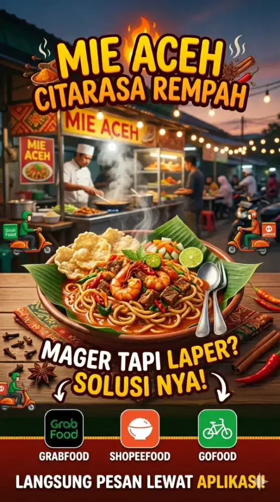 Cari karyawan pria untuk warung mie aceh