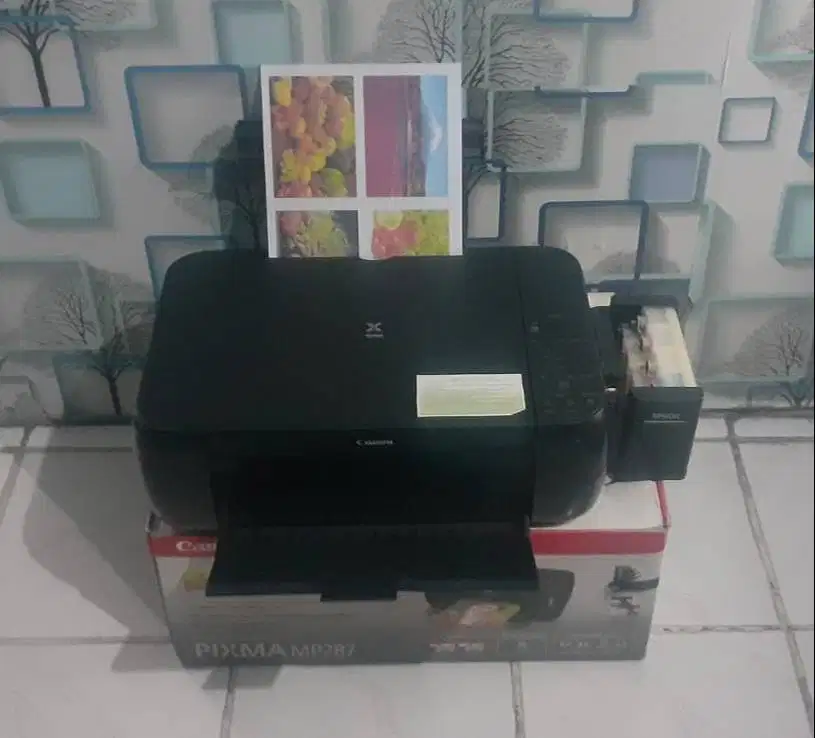Printer Canon Pixma MP287 all in one infus sistem siap pakai