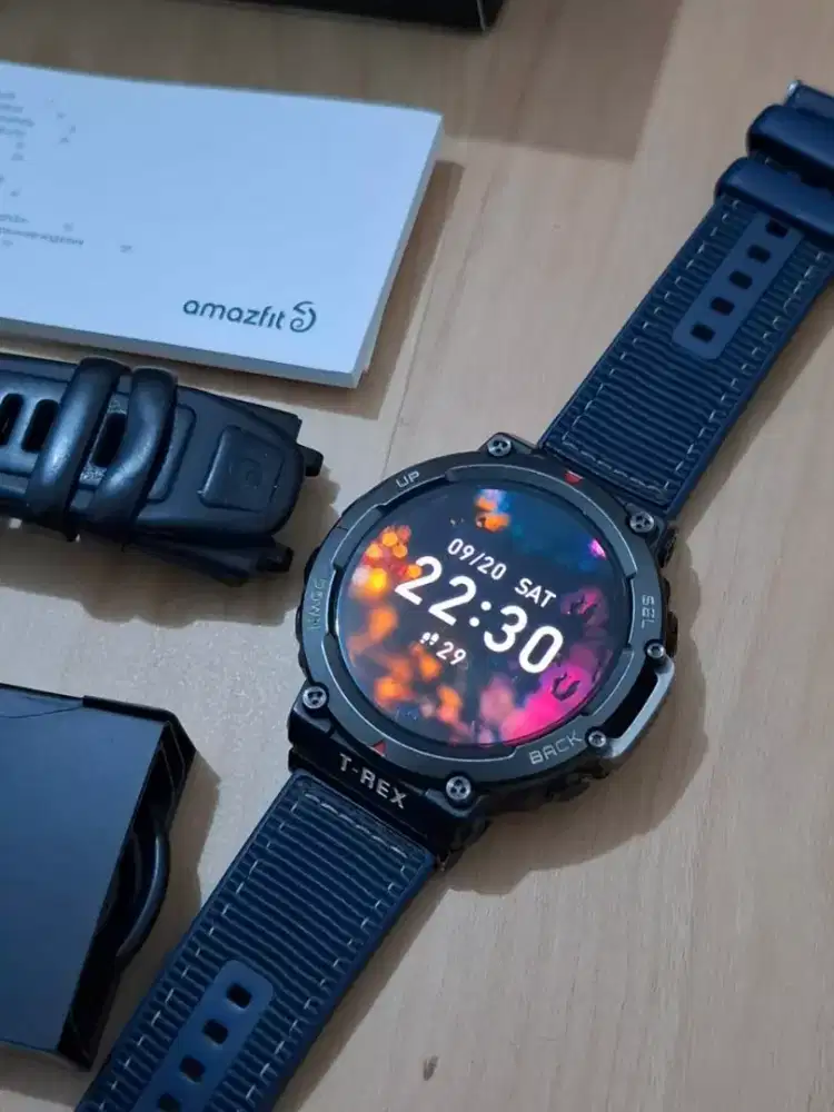 Amazfit trex 2 black fullset bagus