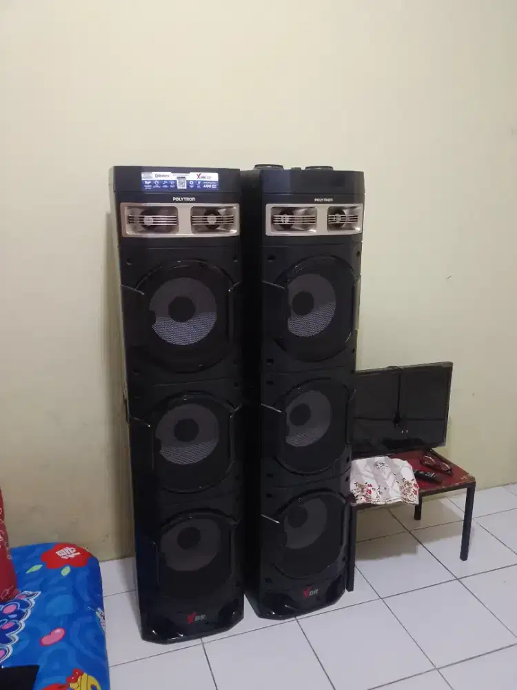 POLYTRON Speaker Aktif Bluetooth Karaoke 10 Inch PAS 10DF38