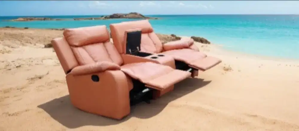 Sofa reclining 2 seater w/ console box can be rocking