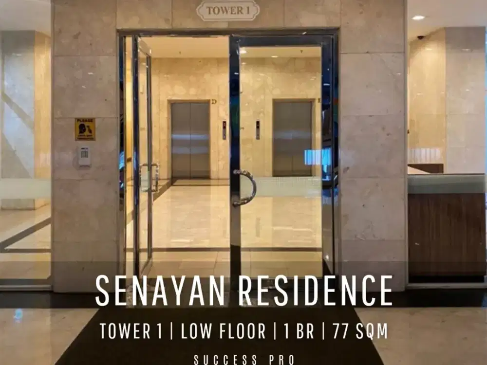 For Rent Senayan Residence 1BR Low Floor Fully Furnished Move-in Ready