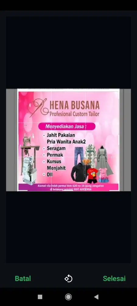 Jasa jahit HENA BUSANA