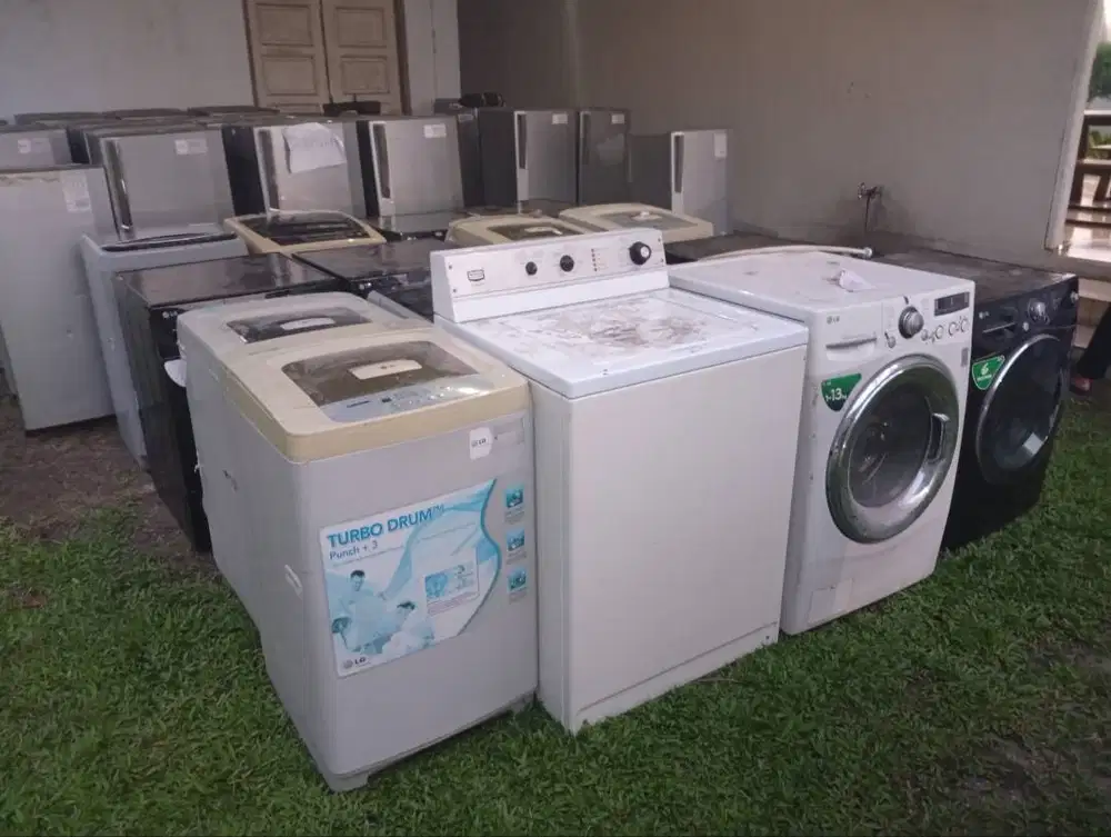 menjual barang bekas (kulkas dan m.cuci satuan dan borongan