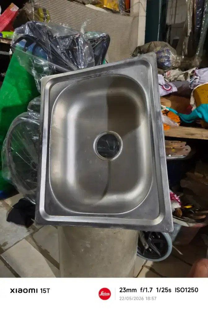 WESTAFEL SINK STAINLESS 50X40X10 MERK WINSAR BEKAS SEKEN