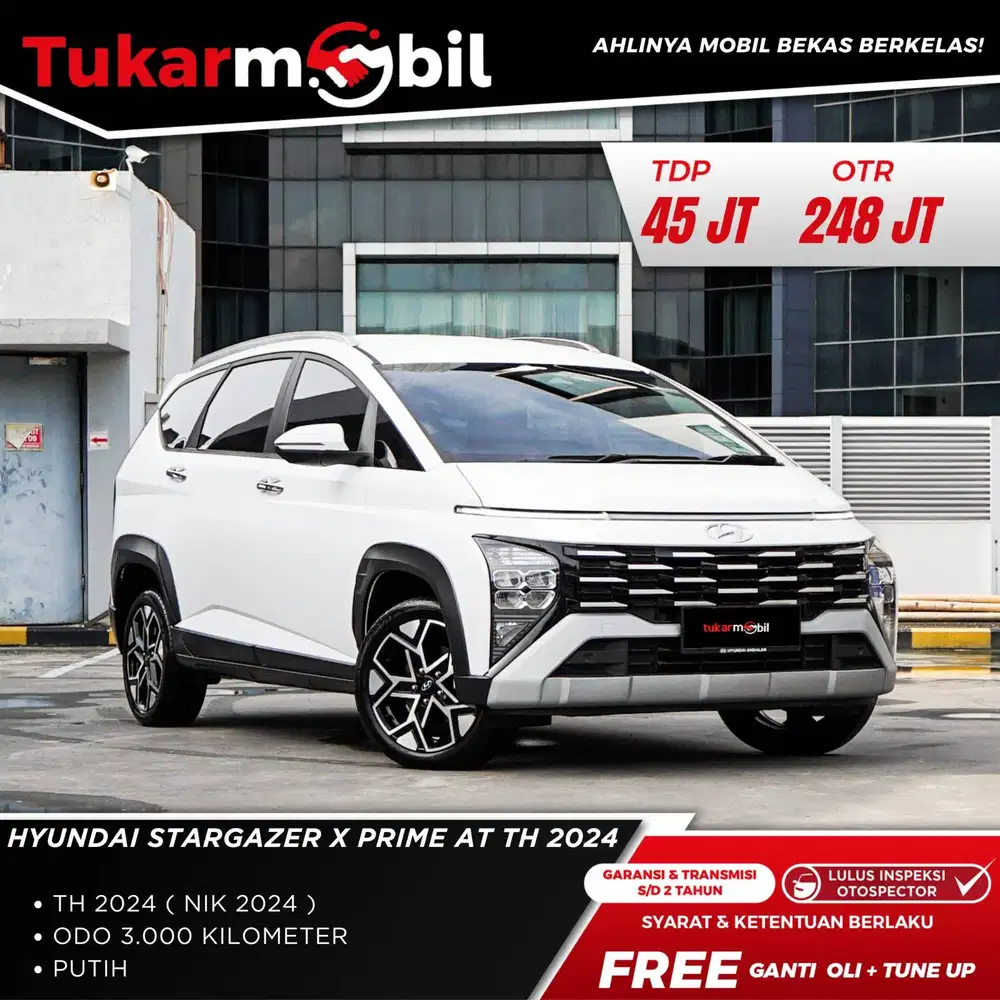 [BERGARANSI] HYUNDAI STARGAZER X PRIME TAHUN 2024 PUTIH