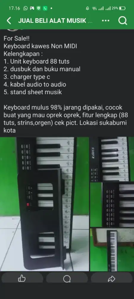 KAWES PIANO 88 TUTS ! COCOK UNTUK PEMULA