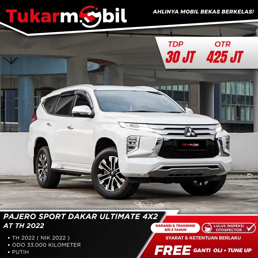 [BERGARANSI] MITSUBISHI PAJERO SPORT 2.4 TAHUN 2022 PUTIH