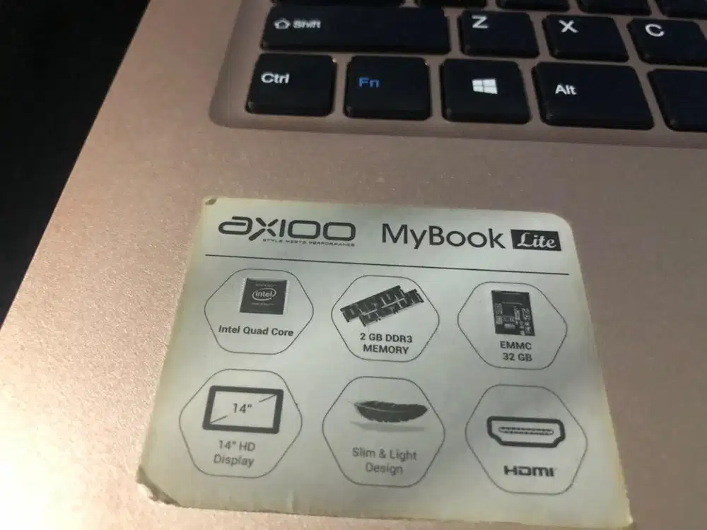 Axioo mybook intel atom x5