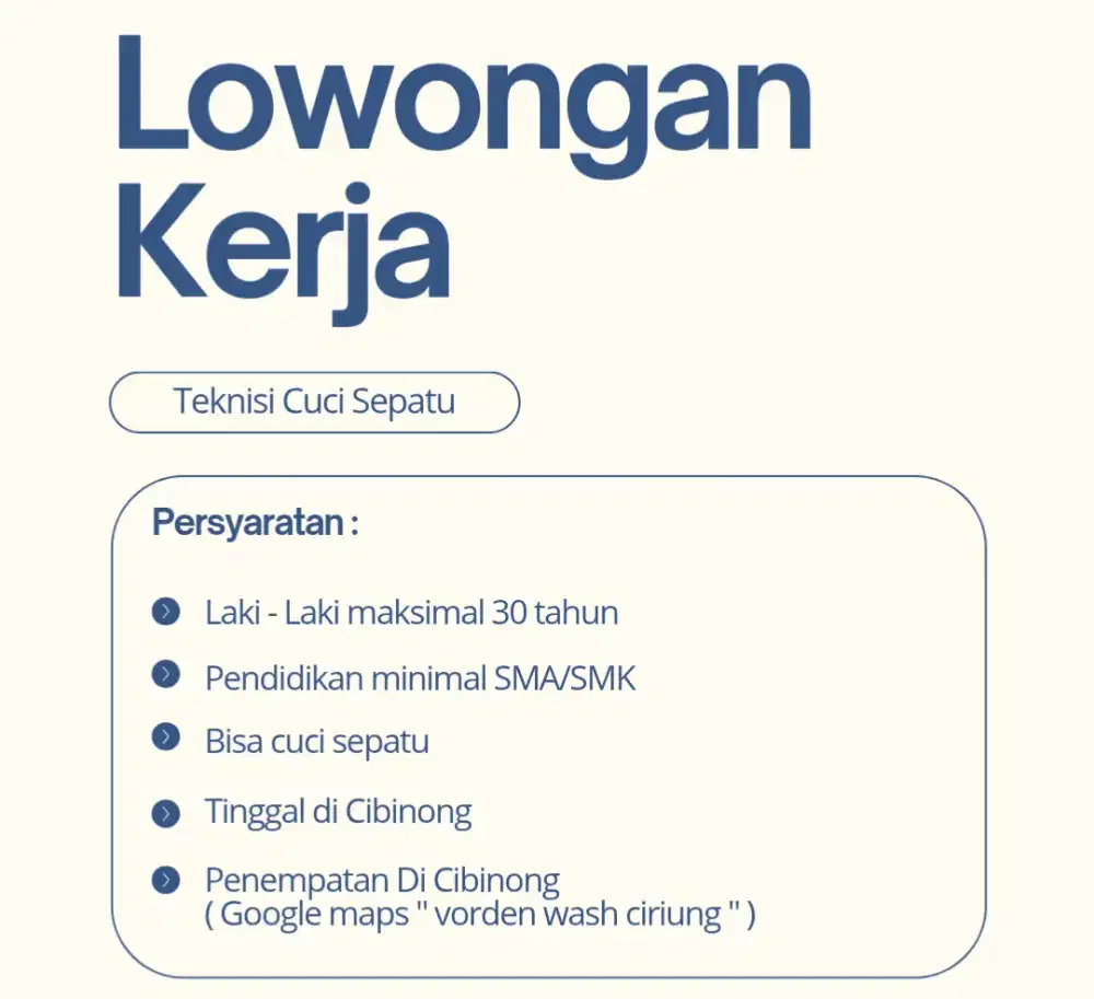 Lowongan Kerja Jaga Toko