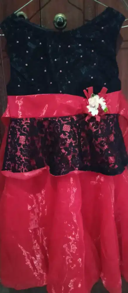 Dress Anak Perempuan D.A.1 Hitam Broklat umur 4-5tahun