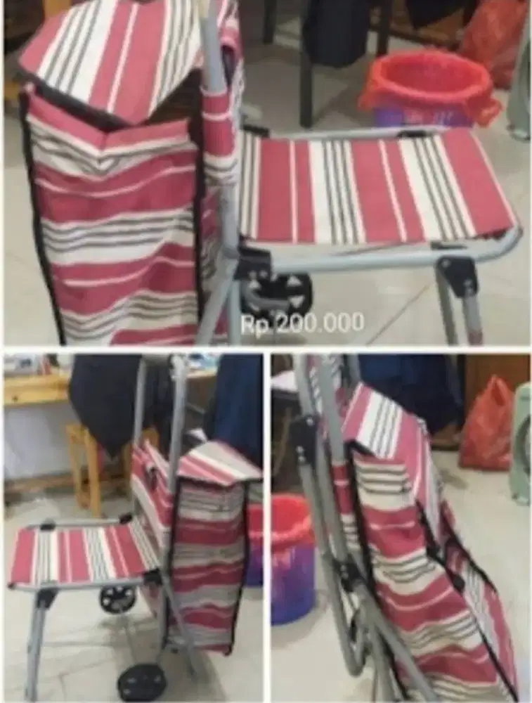 Tas stroller dengan kursi lipat