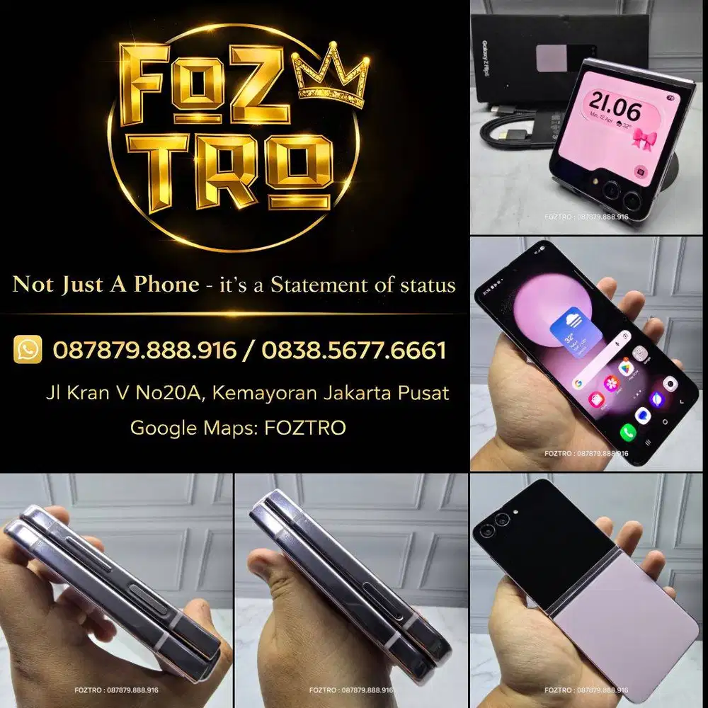 Samsung Galaxy Z Flip 5 8/512GB Lavender Fullset Resmi No Minus