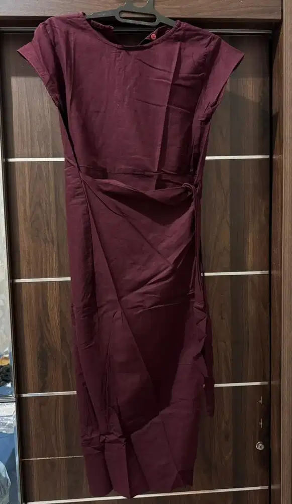 Dress Katun Maroon