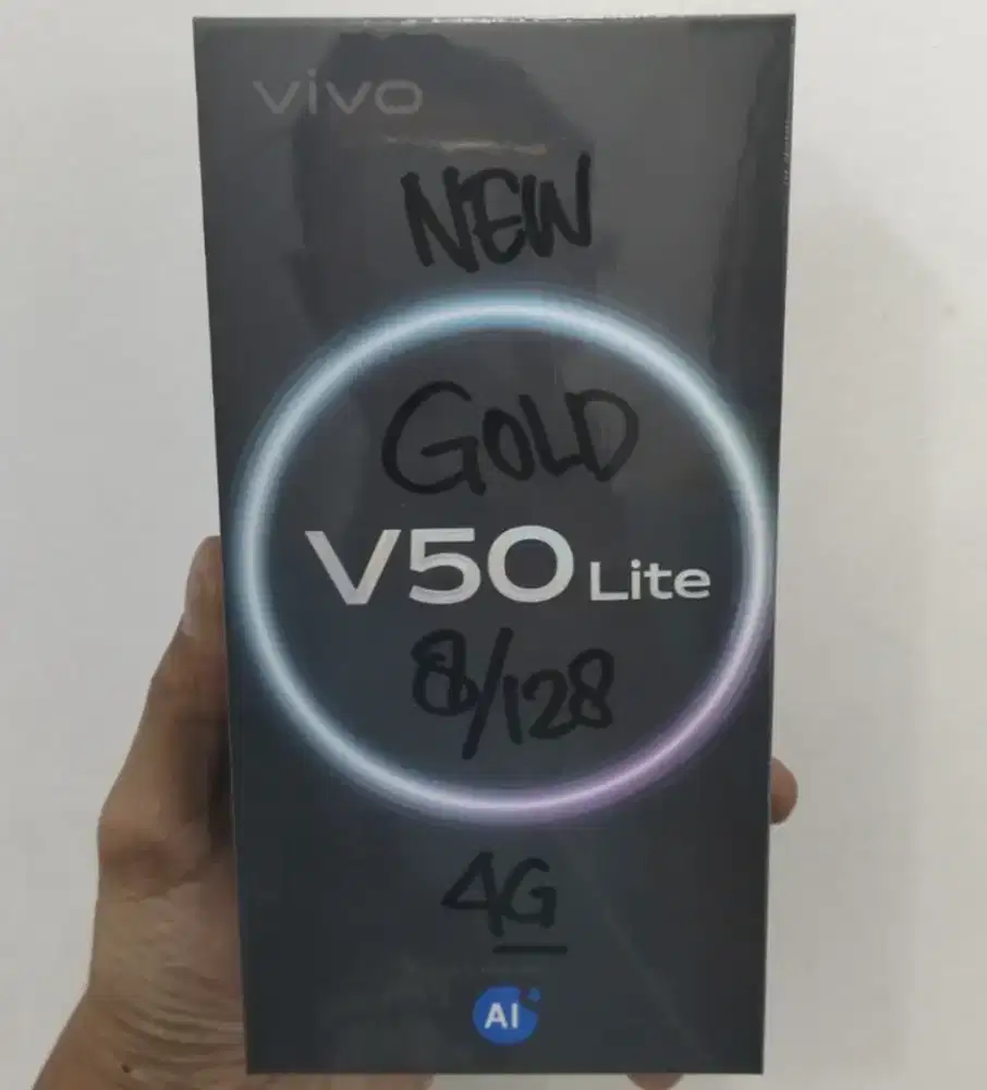 VIVO V50 Lite 4G 8GB+128GB Gold BNIB Garansi Resmi Indonesia