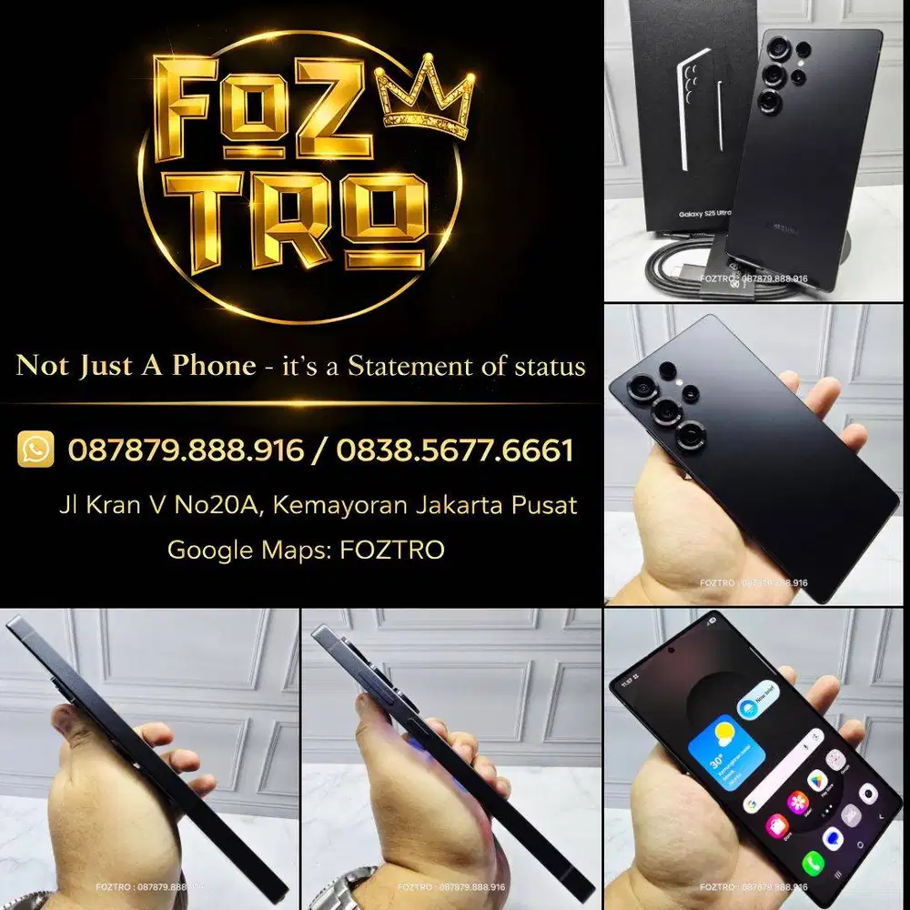 Samsung Galaxy S25 Ultra 12/256GB Jet Black Like New Fullset Resmi