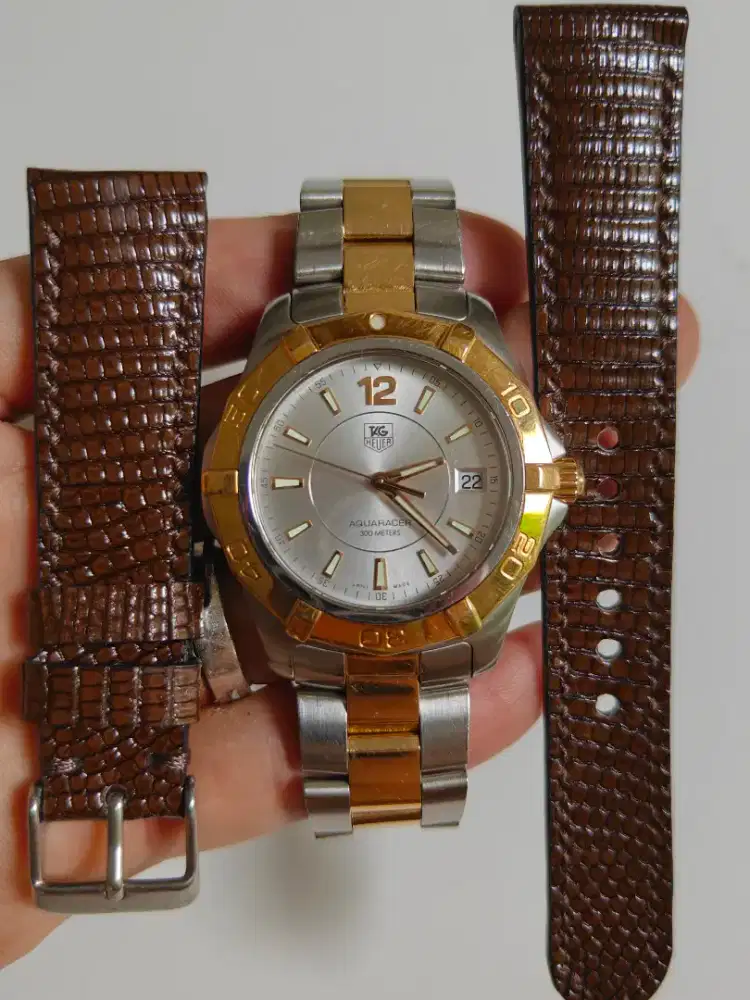 Tag H aquaracer two tone WAF1120 original bekas bagus normal semua