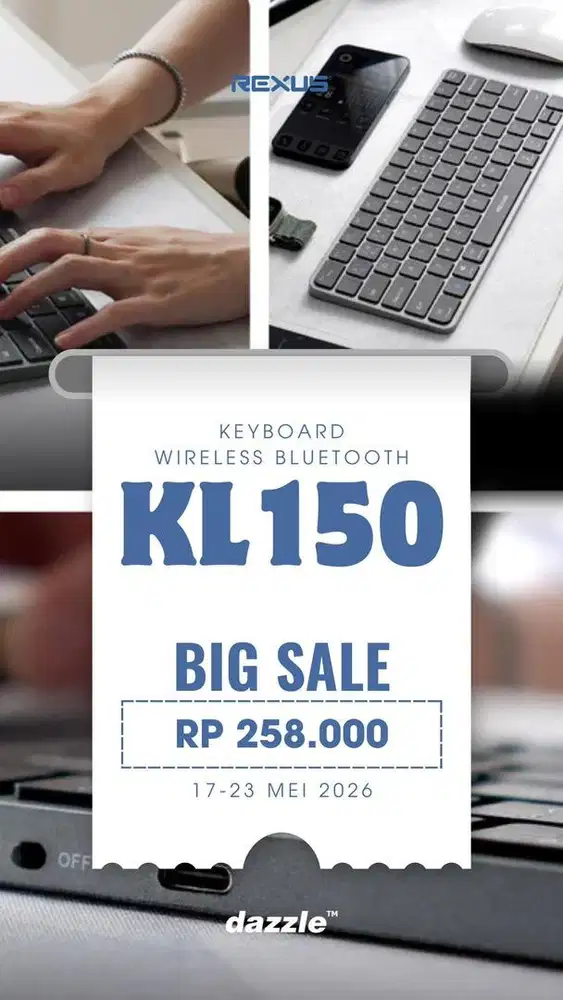 Keyboard wireless rexus KL150
