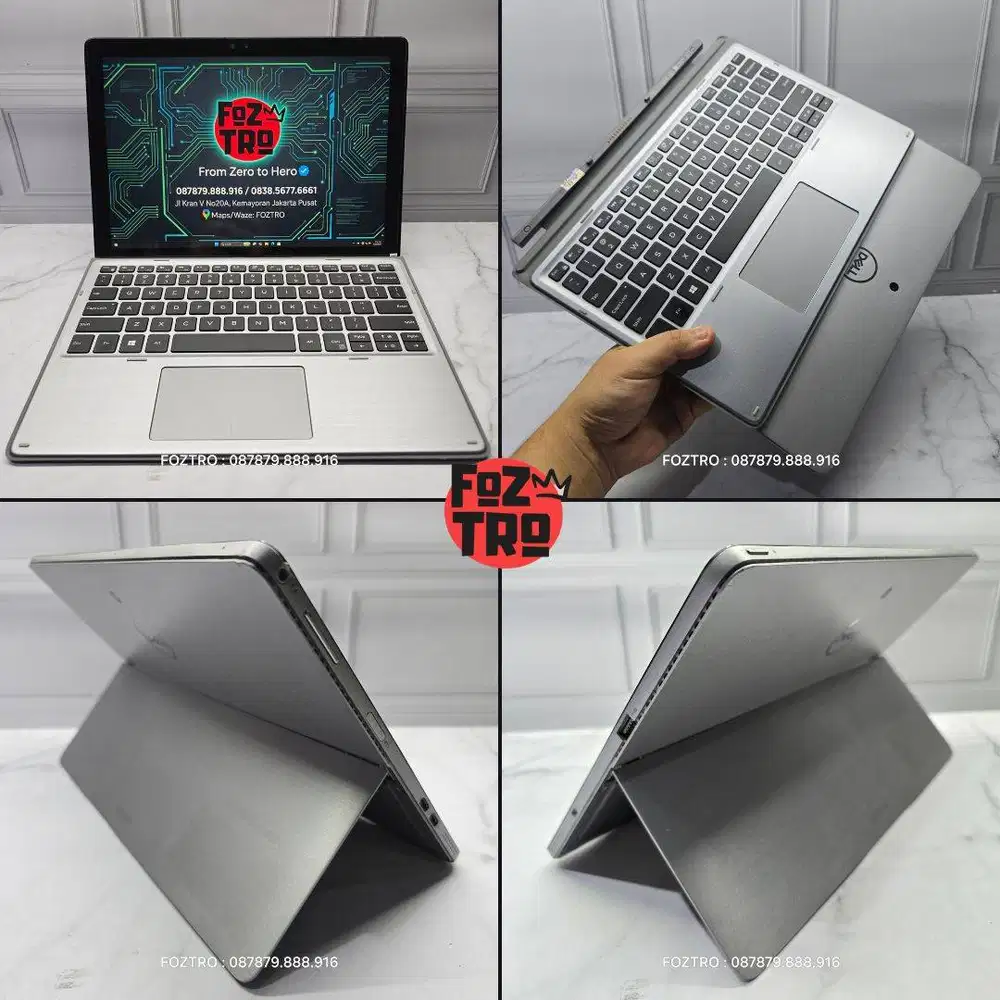 TABLET WINDOWS! Laptop Dell 7200 2in1 Core i5 16/512GB Mulus No Minus
