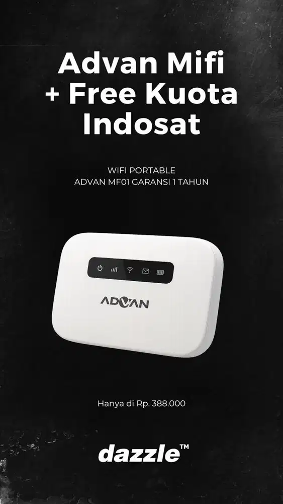 MODEM PORTABLE ADVAN MF01 GARANSI 1 TAHUN