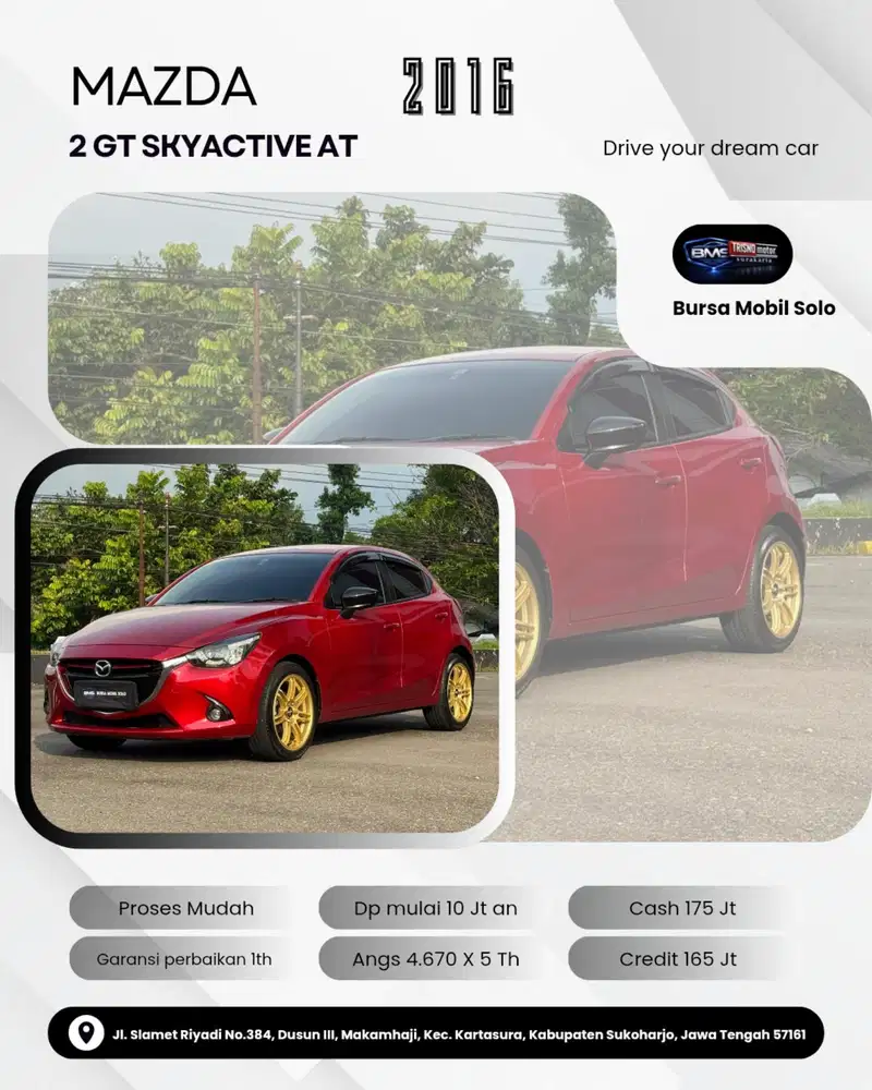 ( Dp 10 Jt) MAZDA2 GT SKYACTIVE 2016 AT