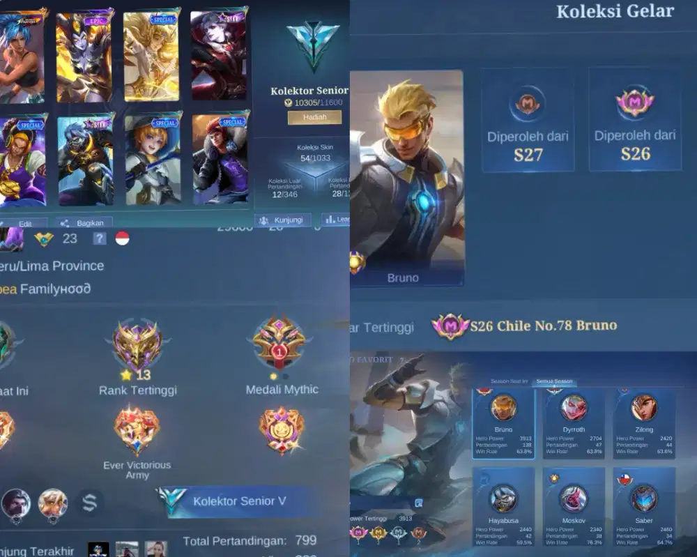 Akun ML (mobile legends)