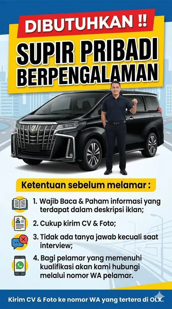 Supir Pribadi Berpengalaman