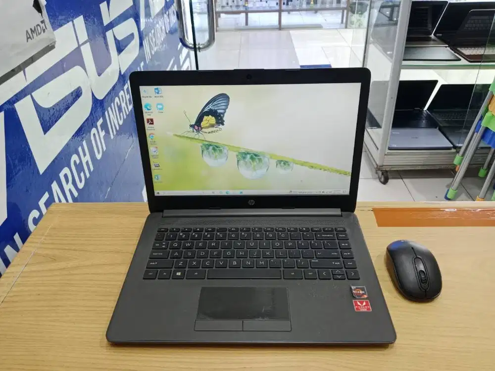 DILIRIK COCOK BUAT KULIAH LAPTOP HP 245 G7 RYZEN 5 RAM 8GB SSD 256GB +