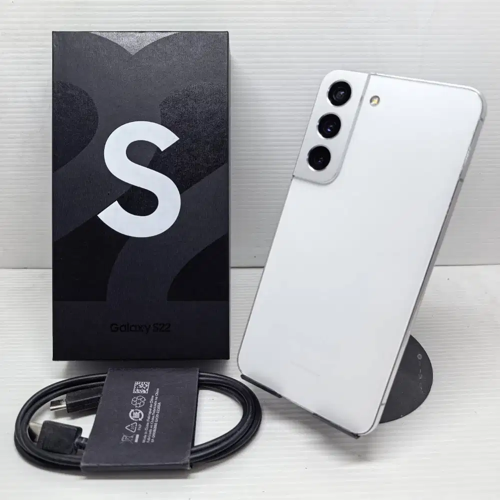 LIKE NEW SAMSUNG GALAXY S22 WHITE 8/128 NO MINUS FULLSET GRESS