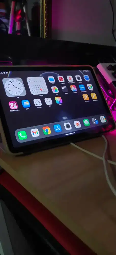 Tab kursi gaming meja komputer mix otg soundcard holder