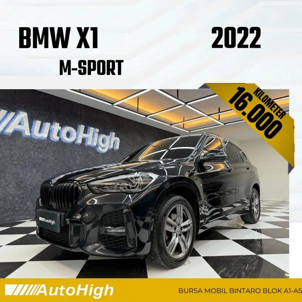 DP10% [Km16.000] X1 M-Sport 2022 Black Reg 2021 #AUTOHIGH