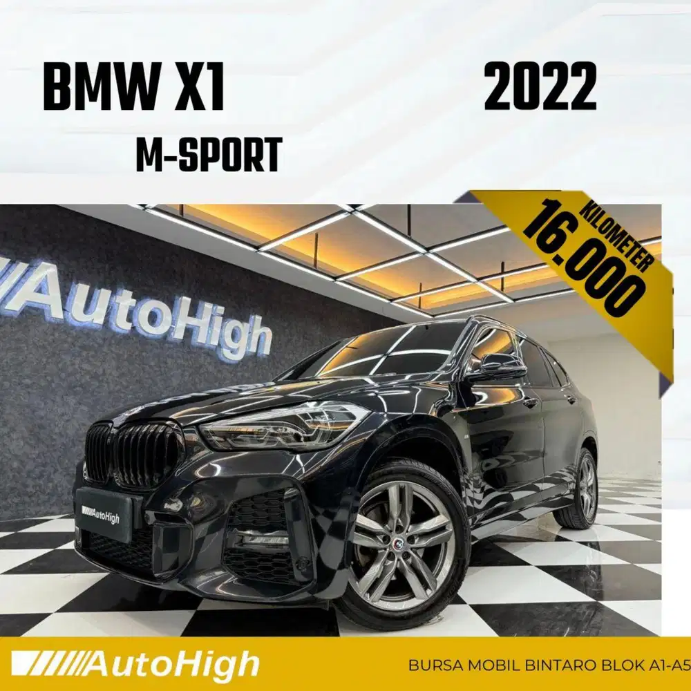DP10% [Km16.000] X1 M-Sport 2022 Black Reg 2023 #AUTOHIGH