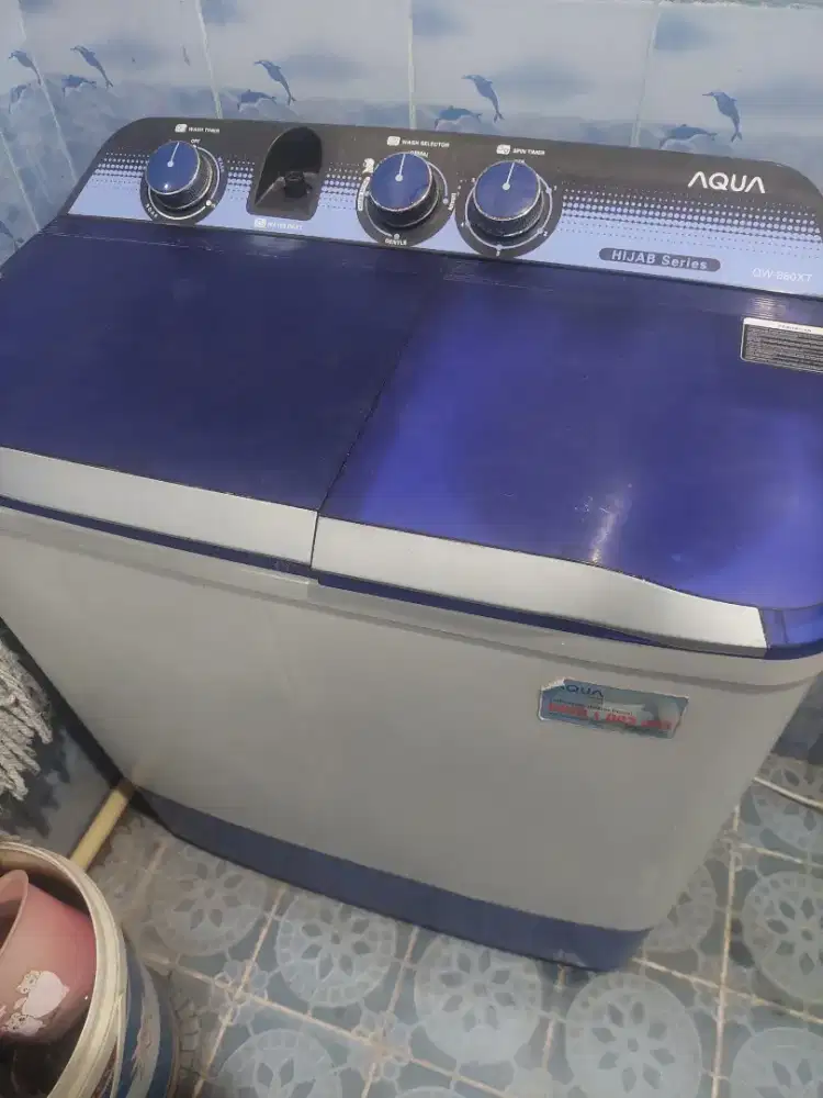 Mesin Cuci Aqua kapasitas 8,8kg Normal semua siap pakai