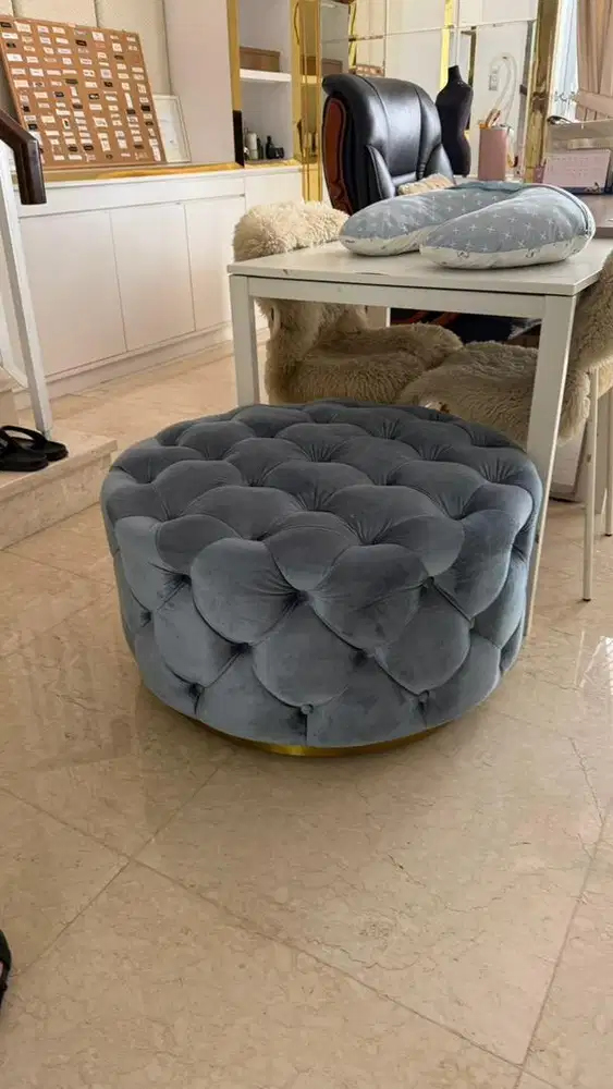Stool Chair velvet uk diameter 1m