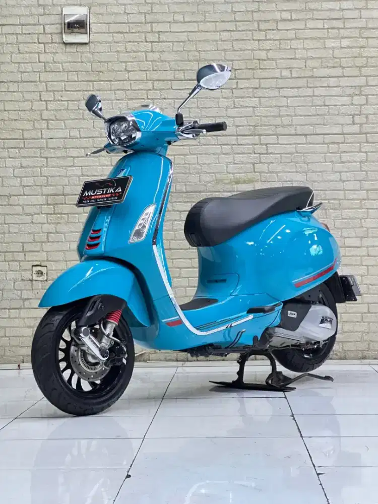 VESPA MATIC TERLARIS! VESPA SPRINT BLUE AUDACE 2023 I WULAN MUSTIKA