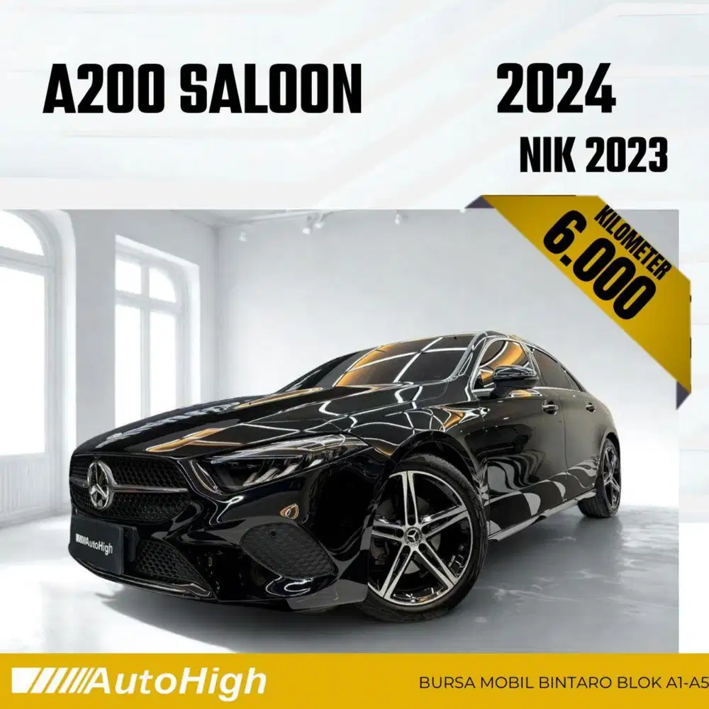 DP10% [Km6.000] A200 Saloon Sunroof 2023 Black Reg 2024 #AUTOHIGH