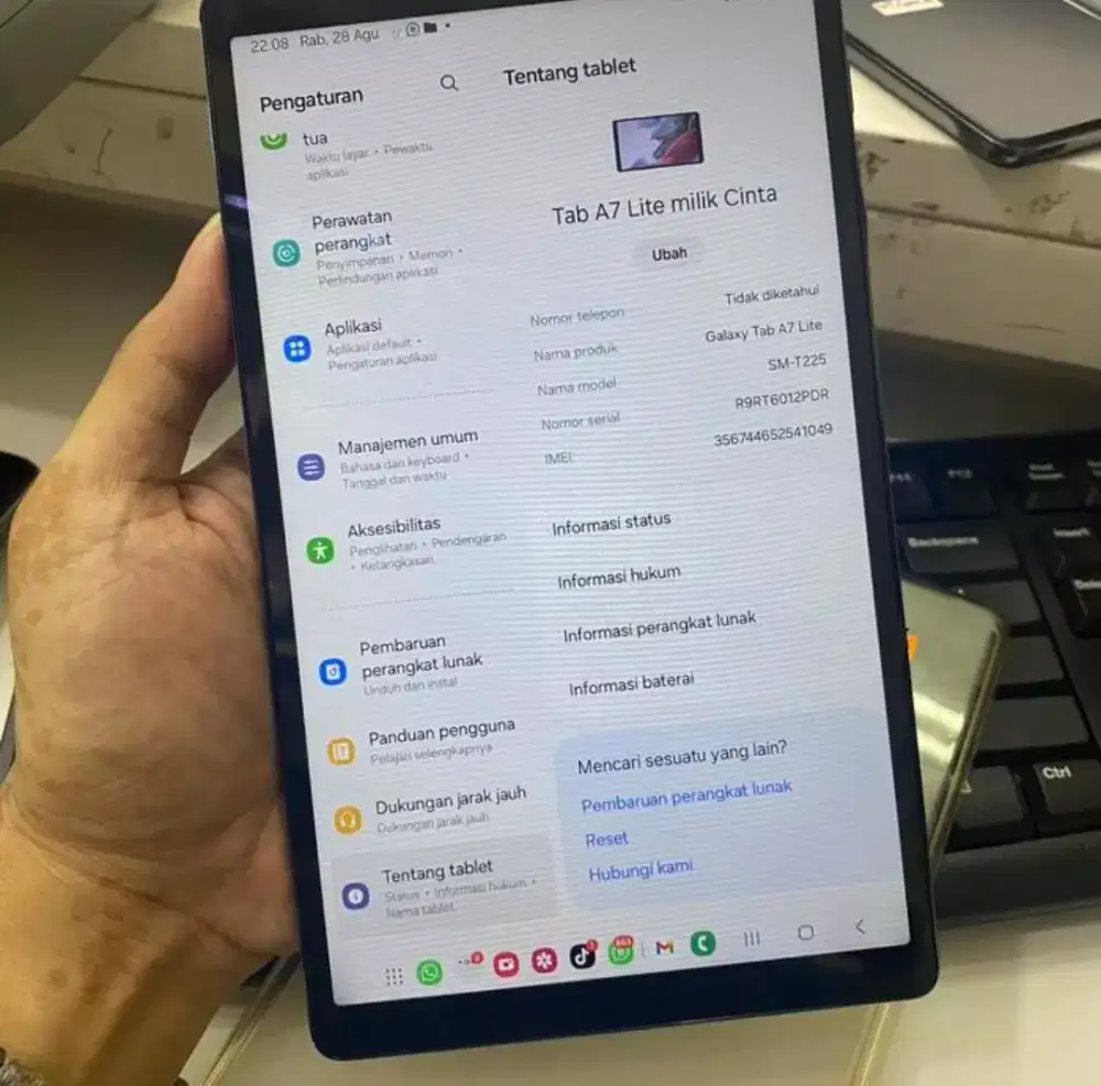 Tab Samsung A7 Lite bisa 4G Murah Berkualitas