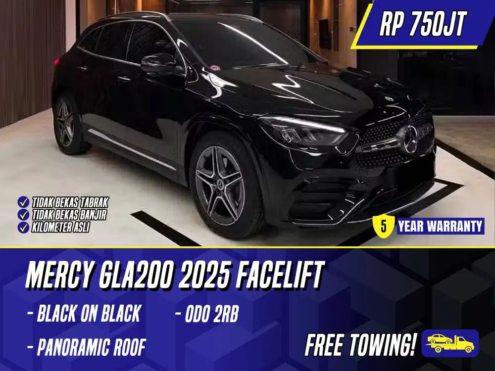 Mercedes Benz GLA200 2025 Facelift Black Mercy GLA 200 AMG 2024 Hitam