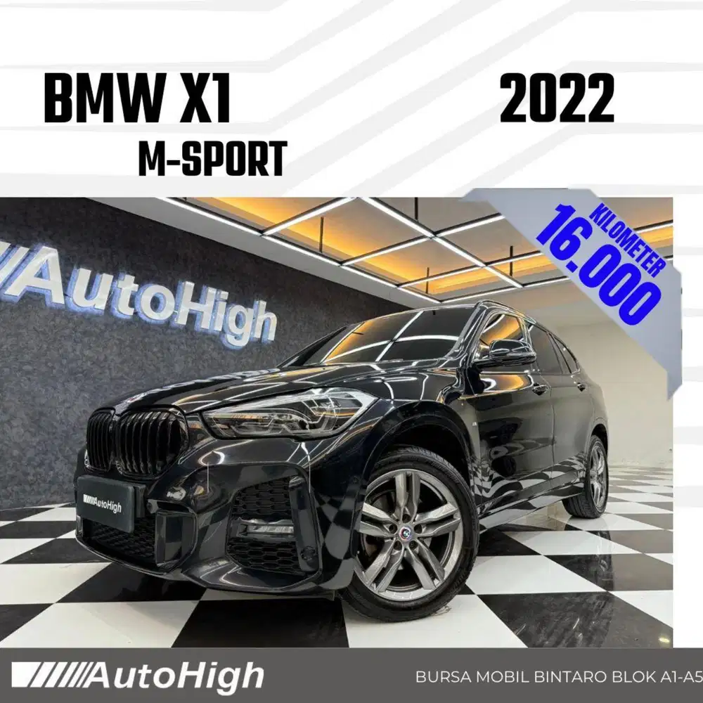DP10% [Km16.000] X1 M-Sport 2022 Black Reg 2021 #AUTOHIGH