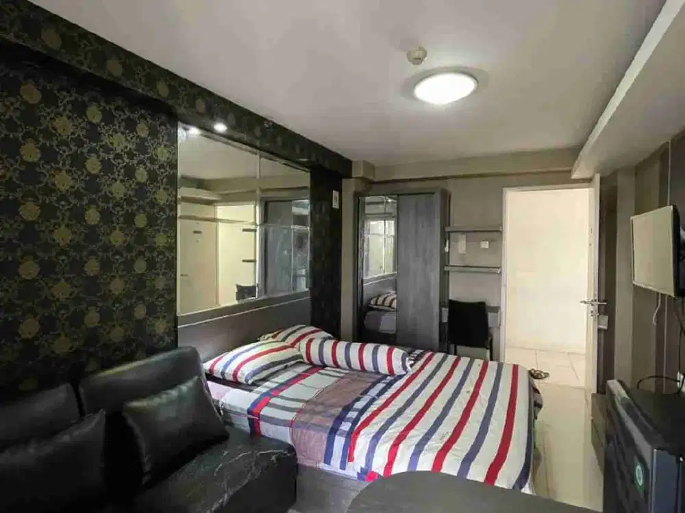 disewakan apartemen green palace studio per 3bln tower depan  full furnished