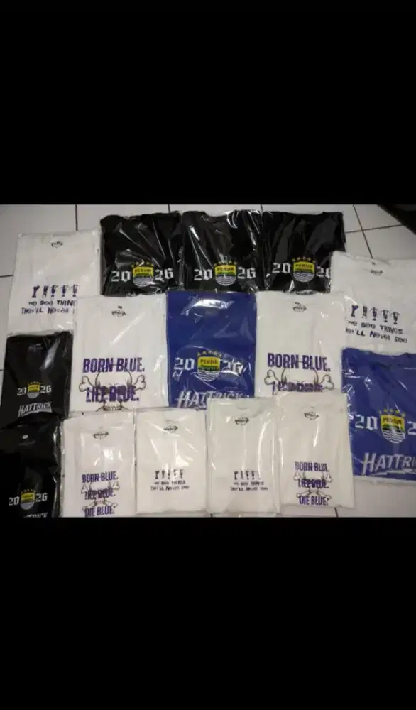 Baju persib bahan cotton combet 30s