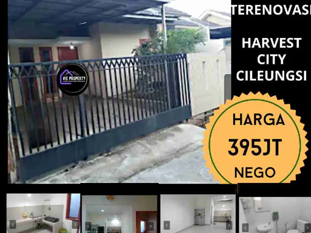 Dijual murah cepat rumah sudah renovasi seperti baru di Harvest City