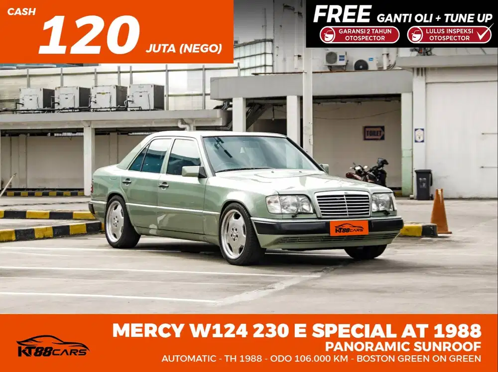 MERCEDEZ-BENS / MERCY 230 E (W124) MATIC PANORAMIC SUNROOF TAHUN 1988
